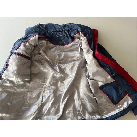 Calvin Klein Women XS Packable Lightweight Down Puffer Jacket Blue Extra Small - Picture 12 of 16